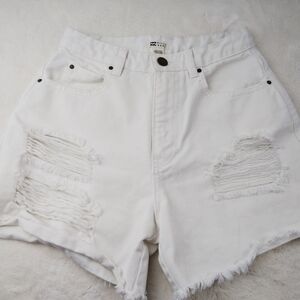 Billabong Women's Denim Shorts Distressed Size 25